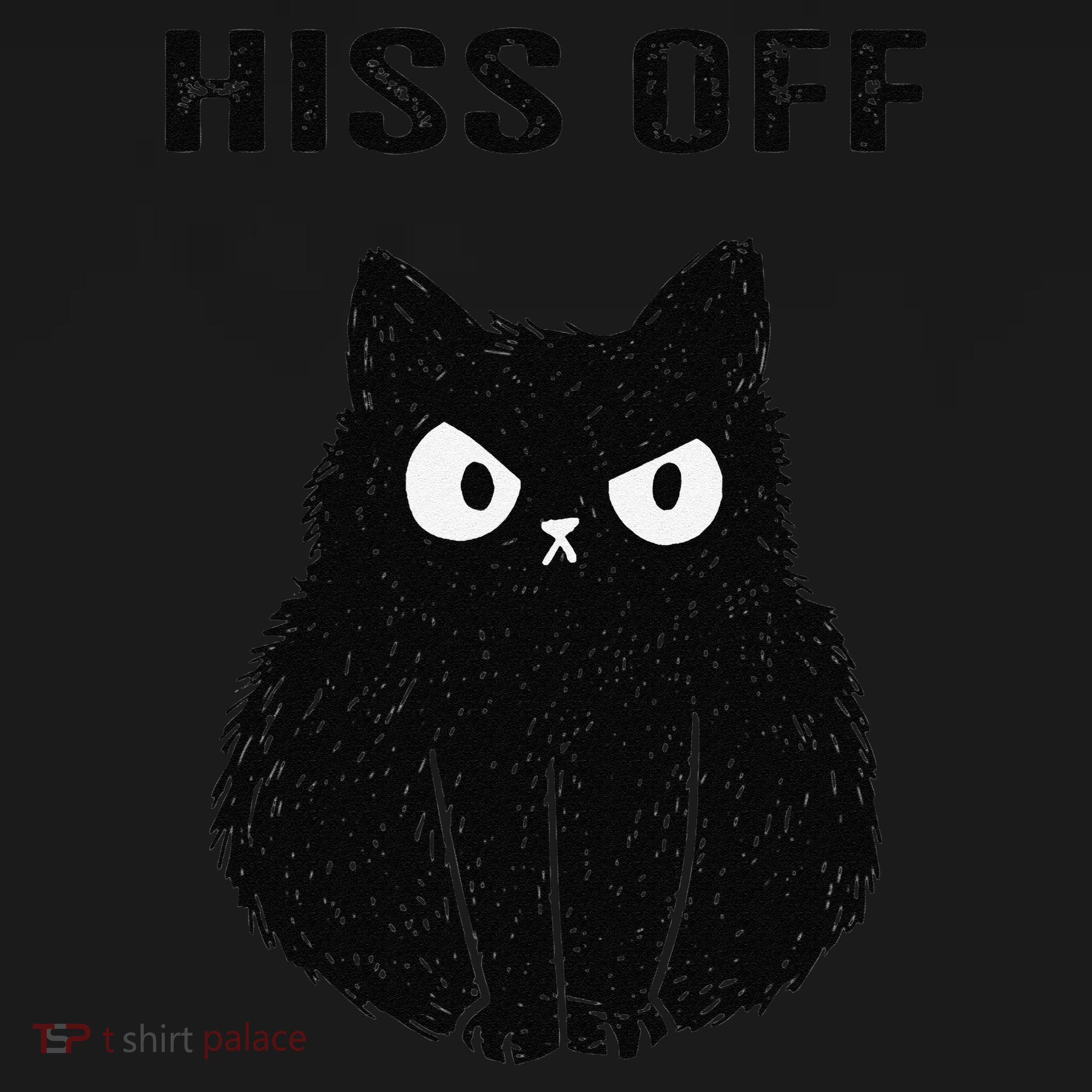 Funny Black Cat Hiss Off Meow Cat Apron