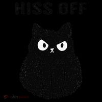 Funny Black Cat Hiss Off Meow Cat Baby Bodysuit thumb 2