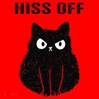 Funny Black Cat Hiss Off Meow Cat Santa Hat thumb 1