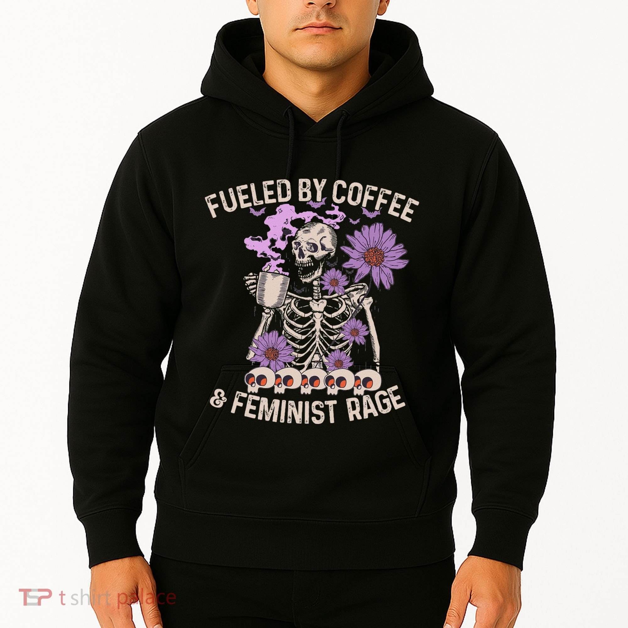 Fueled By Coffee & Feminist Rage Feminism Coffee Lovers Hoodie