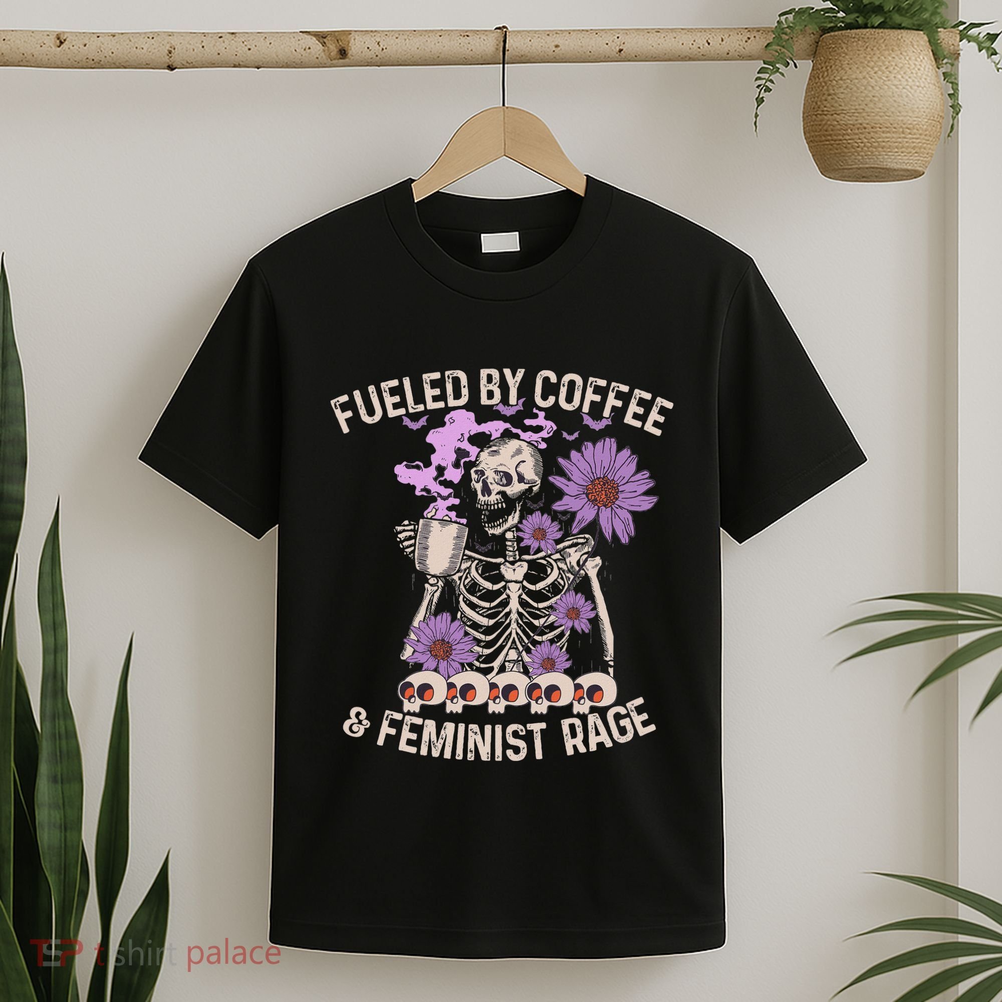 Fueled By Coffee & Feminist Rage Feminism Coffee Lovers T-Shirt