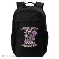 Fueled By Coffee & Feminist Rage Feminism Coffee Lovers Backpack thumb 0