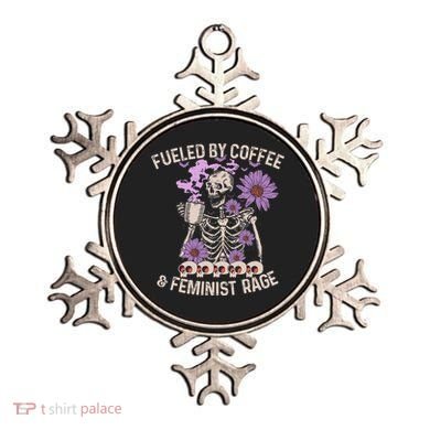 Fueled By Coffee & Feminist Rage Feminism Coffee Lovers Ornament