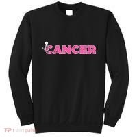 Fuck Breast Cancer Stick Figure Pink Ribbon Awareness Sweatshirt thumb 0