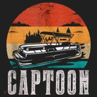 Funny Boating Captoon Pontoon Tritoon Captain Pontoon Boat Beanie thumb 2