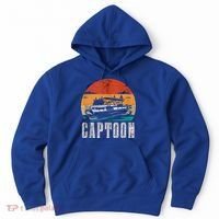 Funny Boating Captoon Pontoon Tritoon Captain Pontoon Boat Hoodie thumb 0
