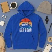 Funny Boating Captoon Pontoon Tritoon Captain Pontoon Boat Hoodie thumb 3