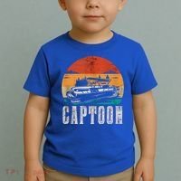 Funny Boating Captoon Pontoon Tritoon Captain Pontoon Boat Toddler T-Shirt thumb 2