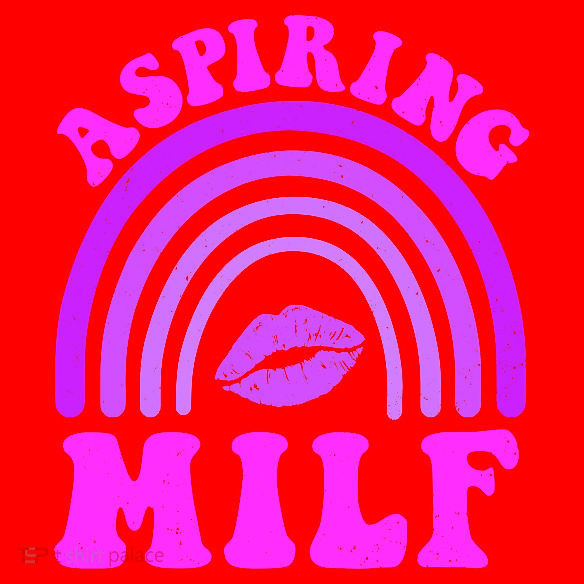 Funny Breast Cancer Aspiring Milf Retro Rainbow Santa Hat
