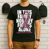 Funny Breast Cancer For Family Pink Breast Cancer Awareness T-Shirt thumb 6