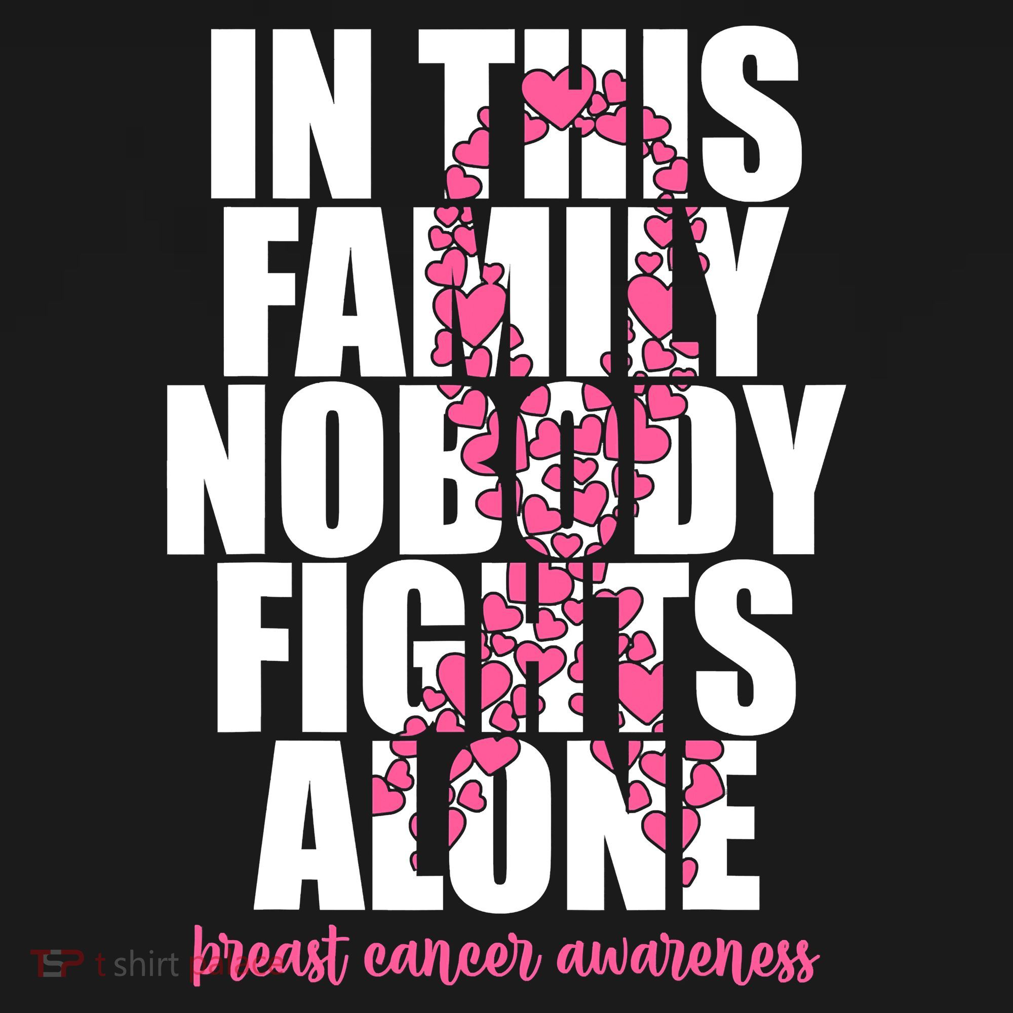 Funny Breast Cancer For Family Pink Breast Cancer Awareness T-Shirt