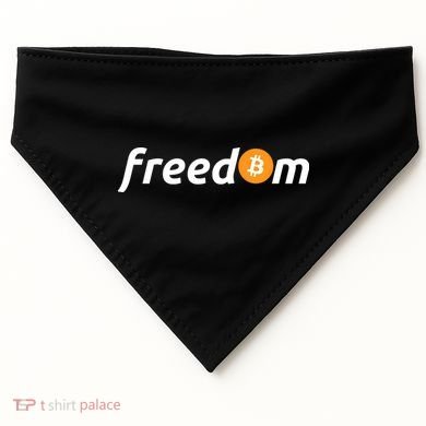 Freedom Bitcoin Crypto USA-Made Doggie Bandana