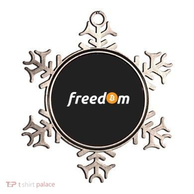 Freedom Bitcoin Crypto Ornament
