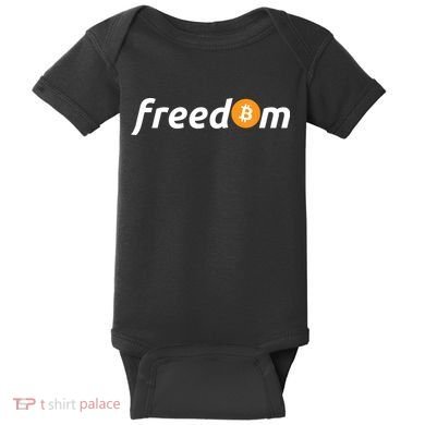 Freedom Bitcoin Crypto Baby Bodysuit