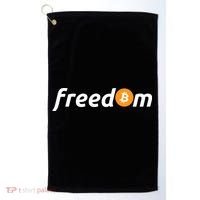 Freedom Bitcoin Crypto Golf Towel thumb 0