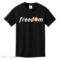Freedom Bitcoin Crypto Kids T-Shirt thumb 0