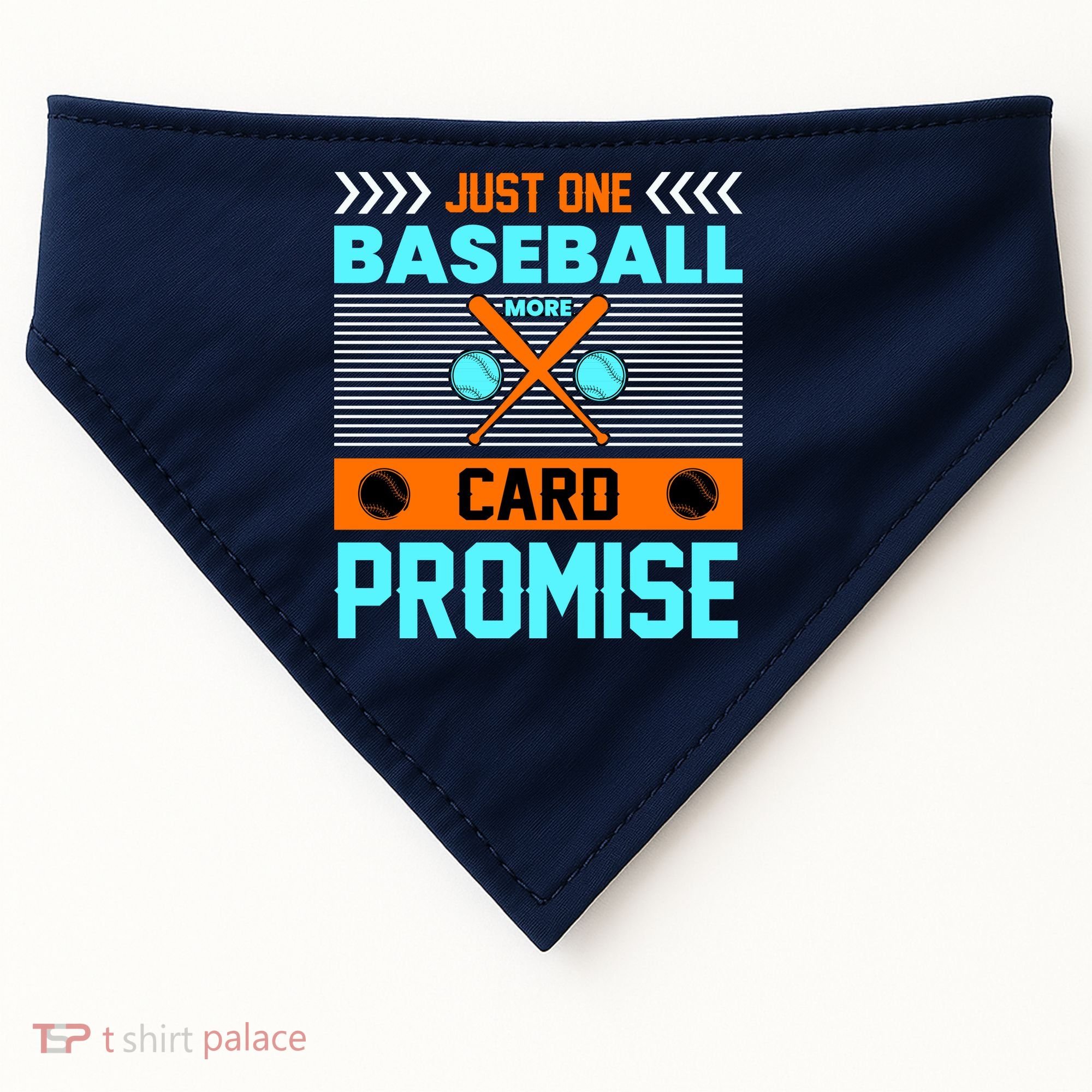 Funny Baseball Card USA-Made Doggie Bandana