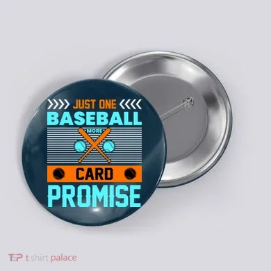 Funny Baseball Card Button