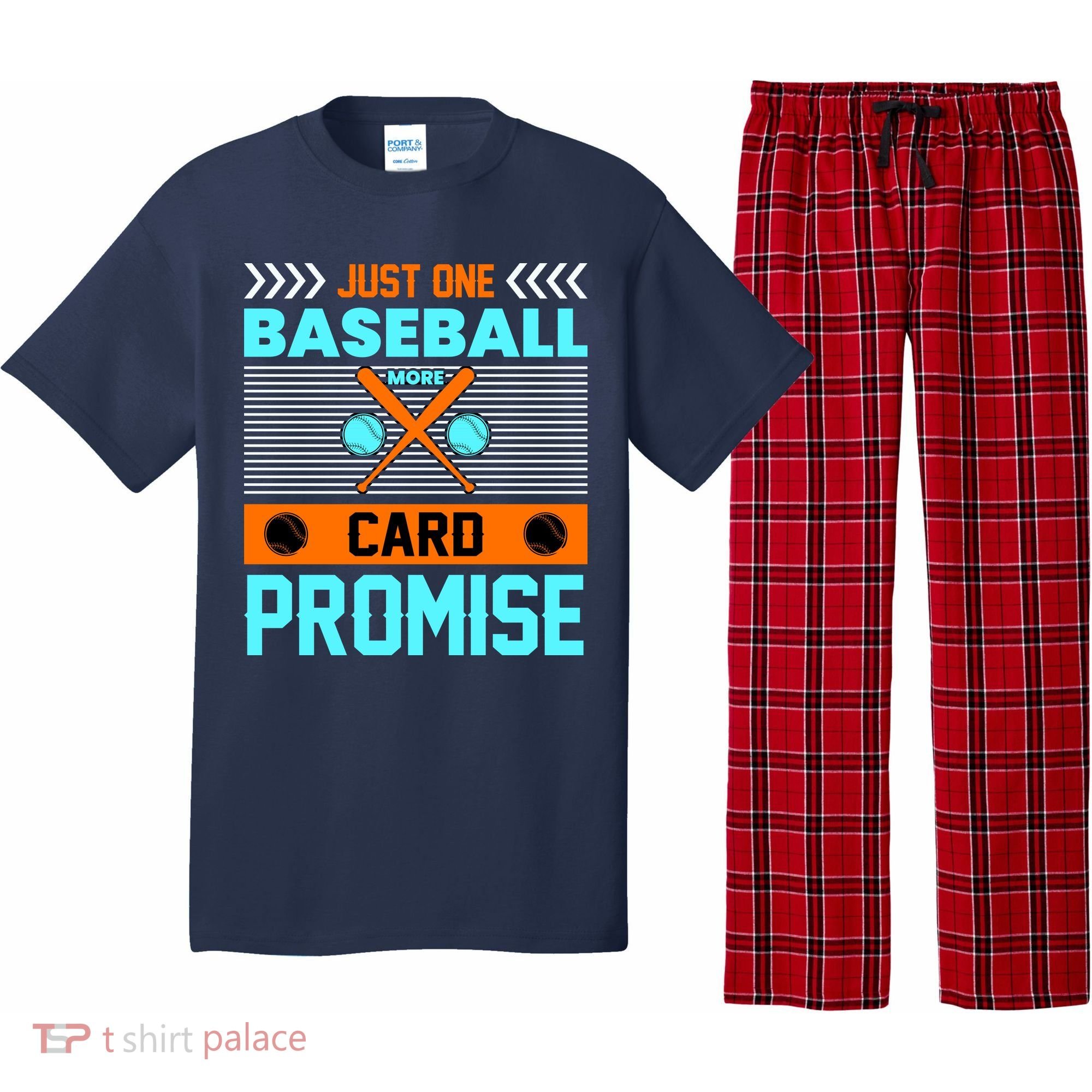 Funny Baseball Card Pajama Set