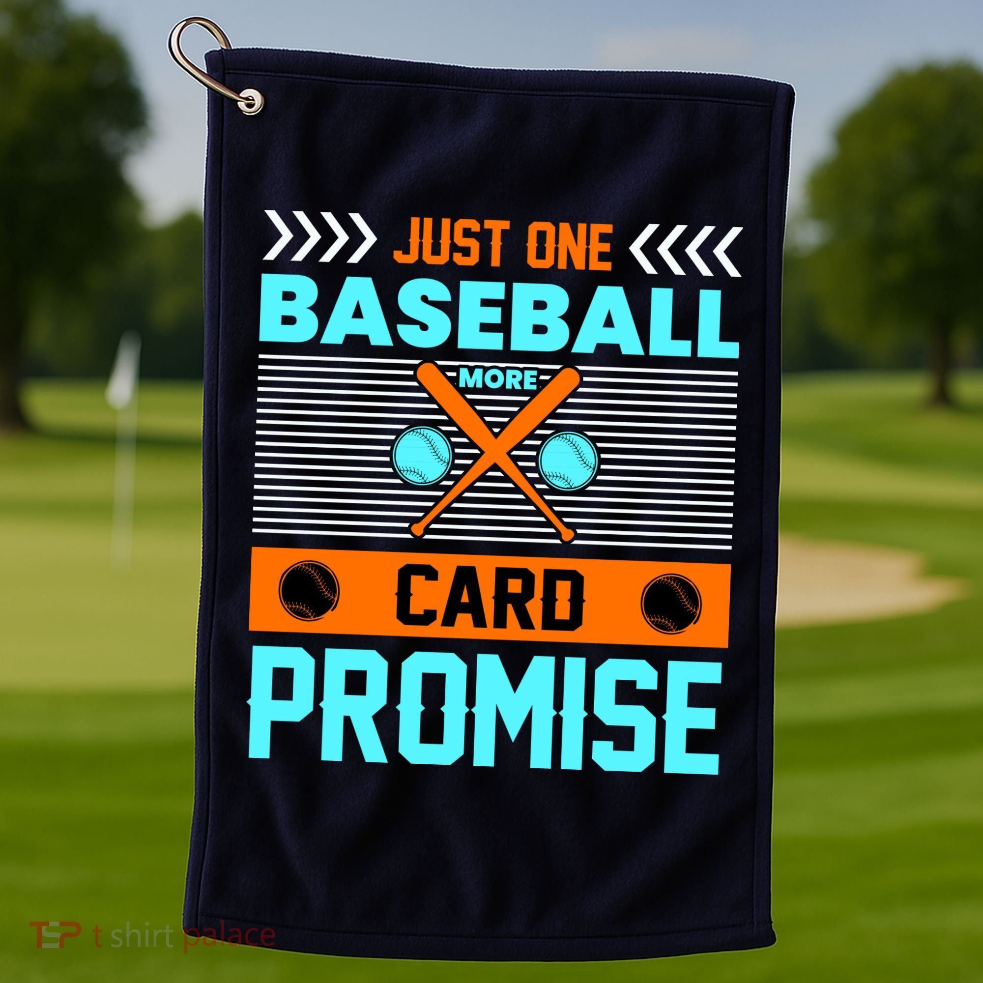 Funny Baseball Card Golf Towel