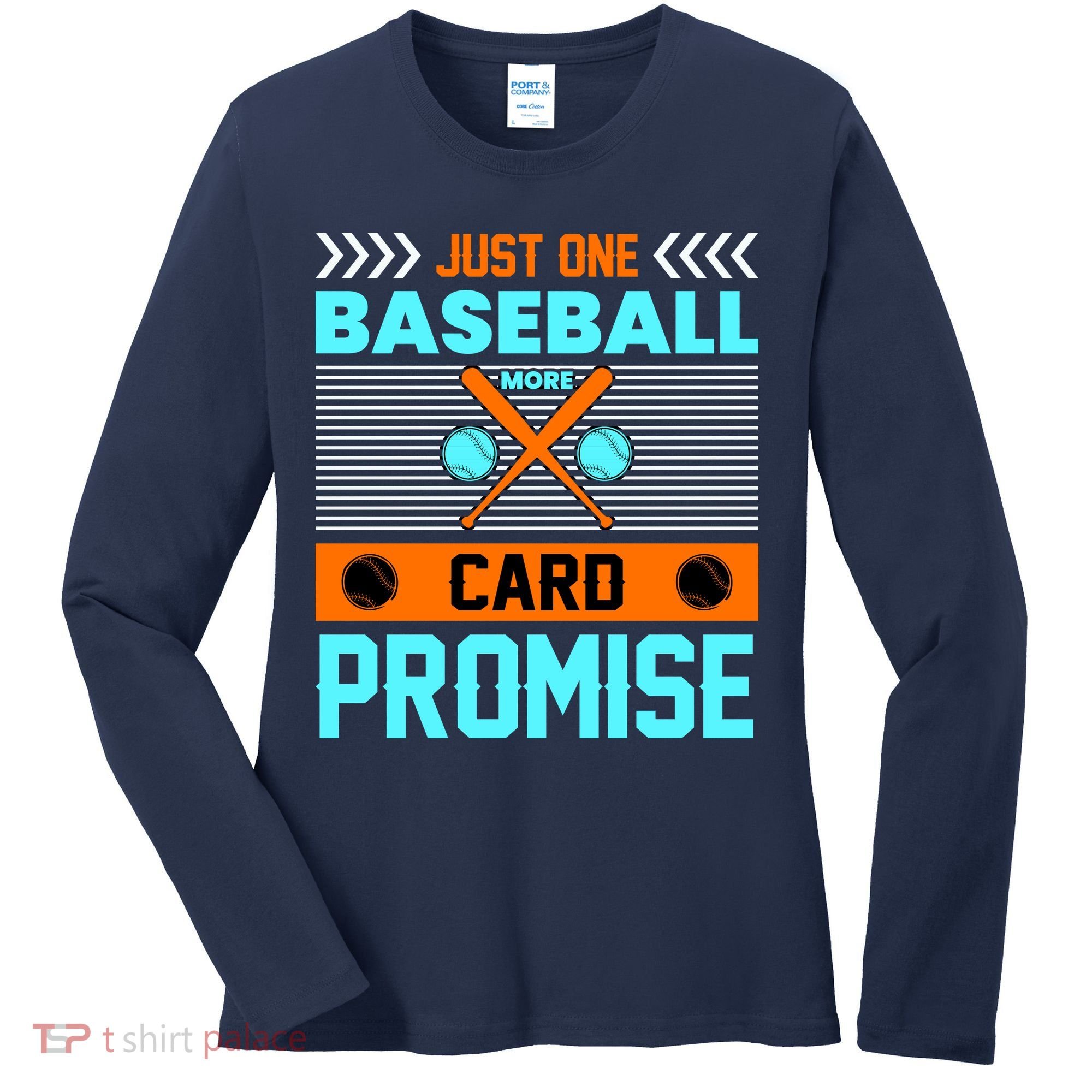 Funny Baseball Card Women's Long Sleeve Shirt