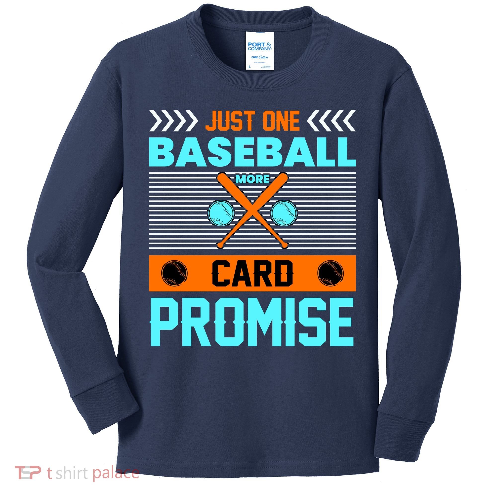 Funny Baseball Card Kids Long Sleeve Shirt