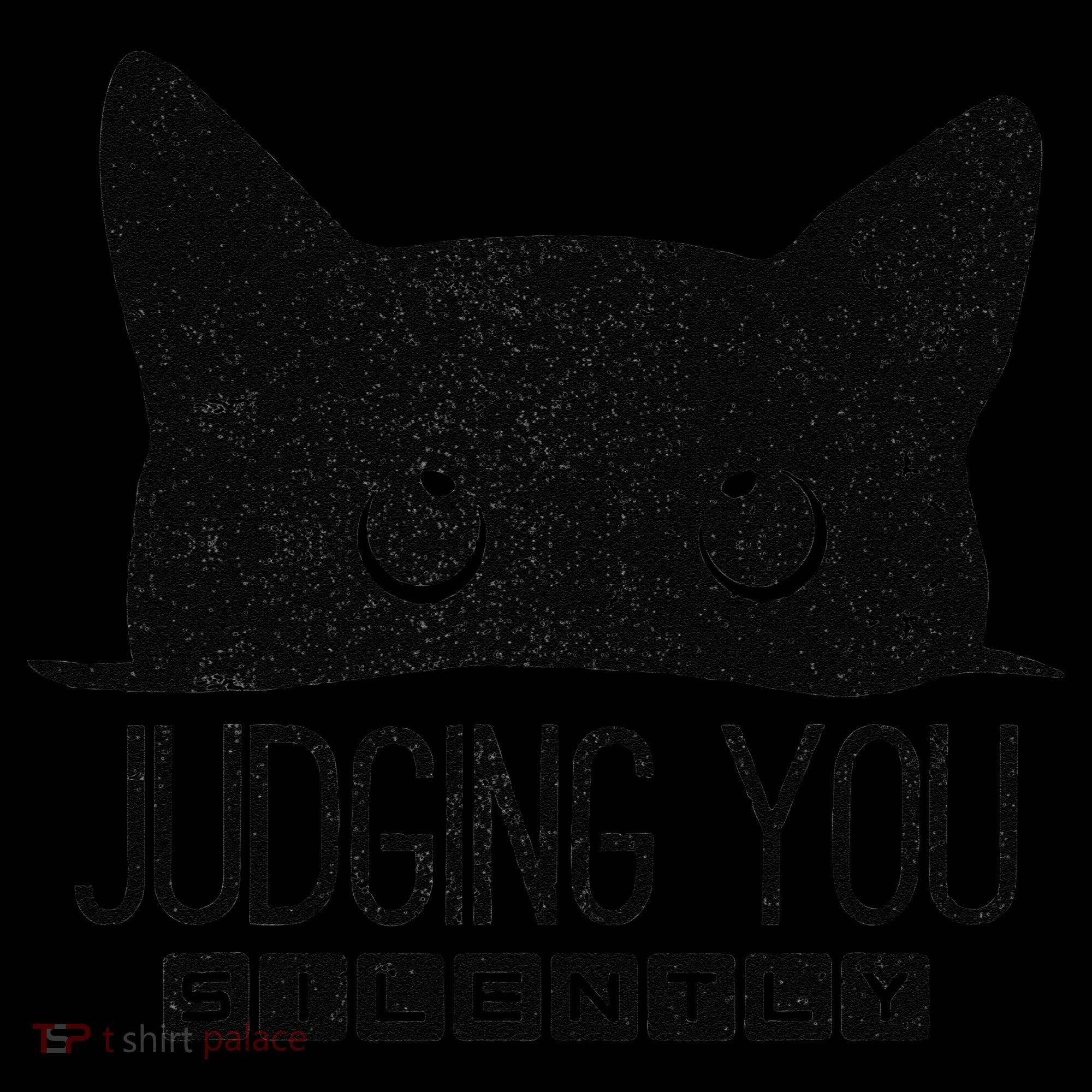 Funny Black Cat Judging You Silently Sarcastic Cat Mom Gift Coffee Mug