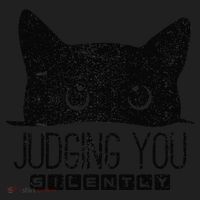 Funny Black Cat Judging You Silently Sarcastic Cat Mom Gift Hat thumb 2