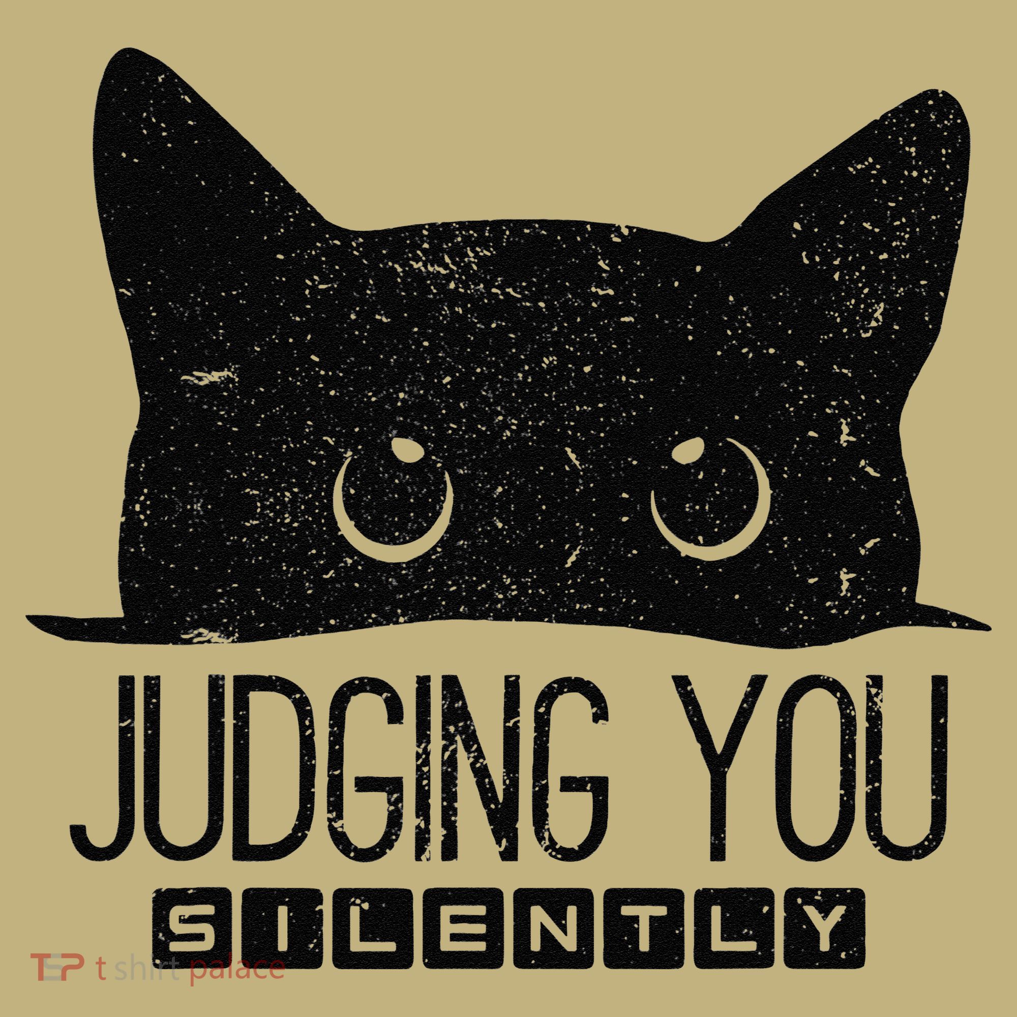 Funny Black Cat Judging You Silently Sarcastic Cat Mom Gift Sweatshirt