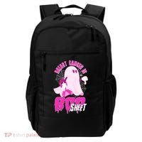 Funny Breast Cancer Is Boo Sheet Halloween Ghost Backpack thumb 0