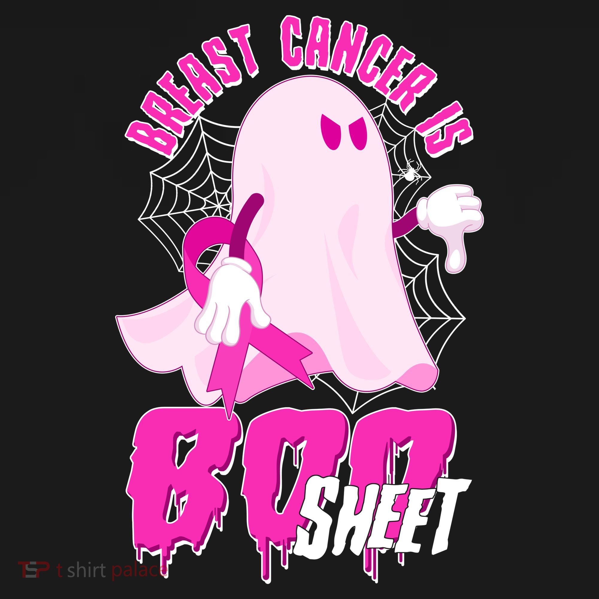 Funny Breast Cancer Is Boo Sheet Halloween Ghost Toddler Hoodie