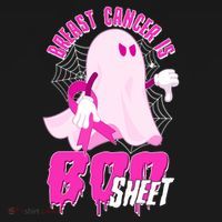 Funny Breast Cancer Is Boo Sheet Halloween Ghost Tote Bag thumb 4