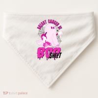 Funny Breast Cancer Is Boo Sheet Halloween Ghost USA-Made Doggie Bandana thumb 0