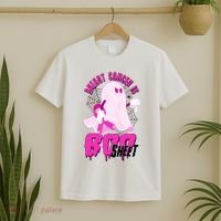 Funny Breast Cancer Is Boo Sheet Halloween Ghost T-Shirt thumb 2