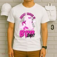 Funny Breast Cancer Is Boo Sheet Halloween Ghost T-Shirt thumb 6