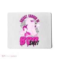 Funny Breast Cancer Is Boo Sheet Halloween Ghost Mousepad thumb 0