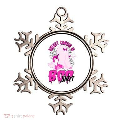 Funny Breast Cancer Is Boo Sheet Halloween Ghost Ornament