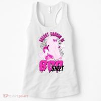 Funny Breast Cancer Is Boo Sheet Halloween Ghost Women's Tank Top thumb 0