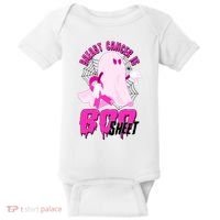 Funny Breast Cancer Is Boo Sheet Halloween Ghost Baby Bodysuit thumb 0