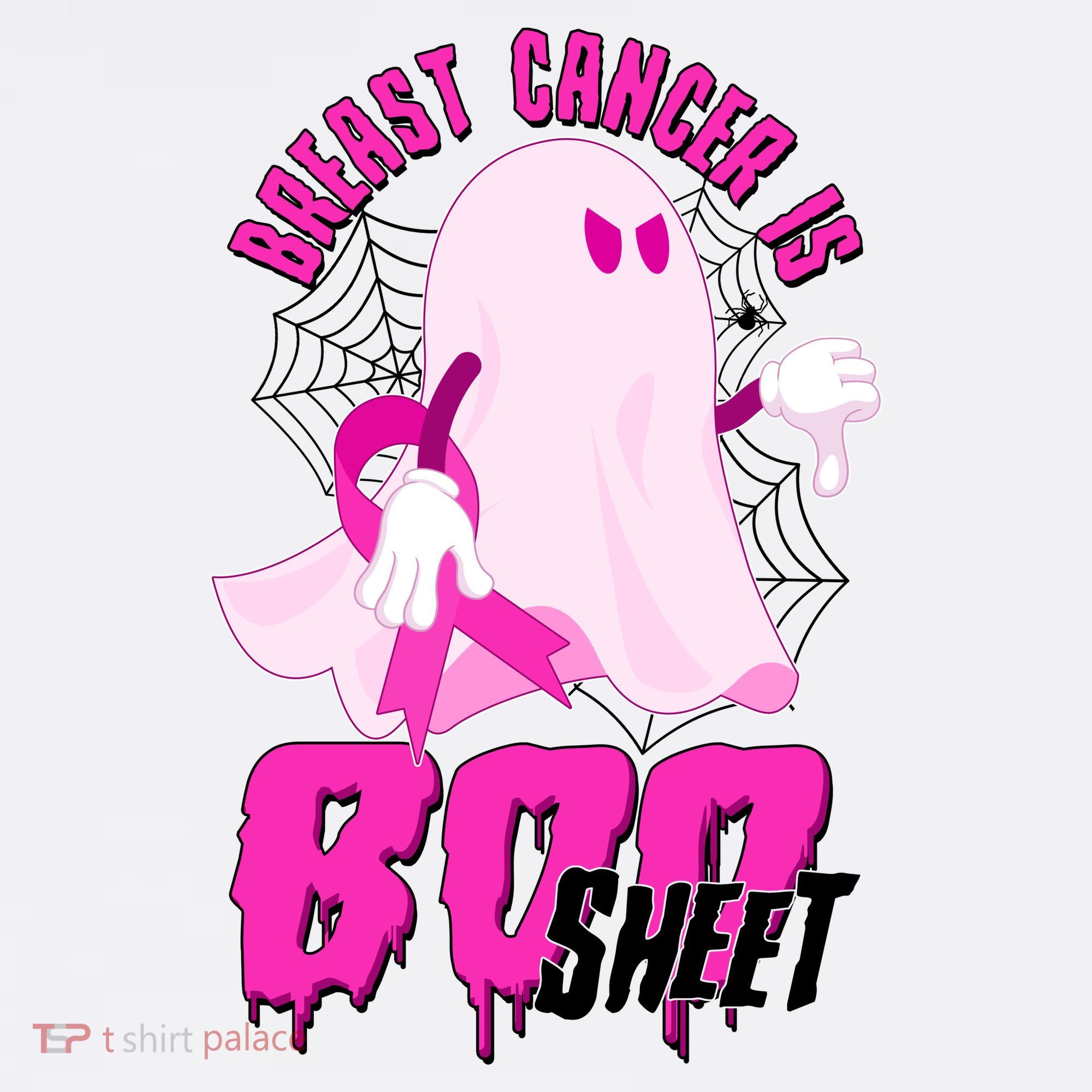 Funny Breast Cancer Is Boo Sheet Halloween Ghost Baby Bodysuit