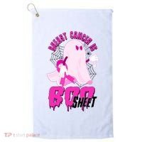 Funny Breast Cancer Is Boo Sheet Halloween Ghost Golf Towel thumb 0