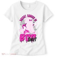 Funny Breast Cancer Is Boo Sheet Halloween Ghost Women's T-Shirt thumb 0