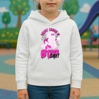 Funny Breast Cancer Is Boo Sheet Halloween Ghost Kids Hoodie thumb 3
