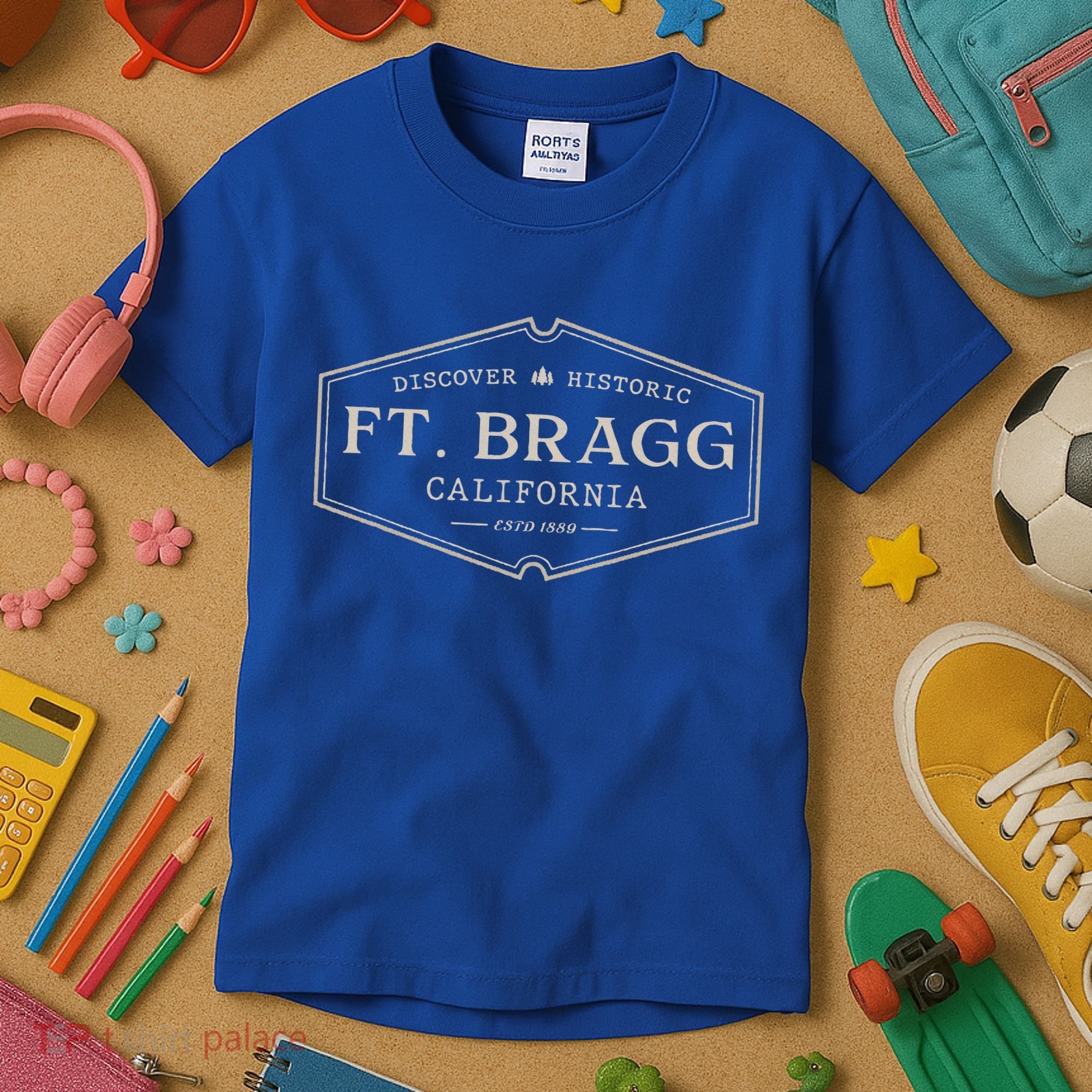 Fort Bragg California Ft. Bragg Ca Historic Kids T-Shirt
