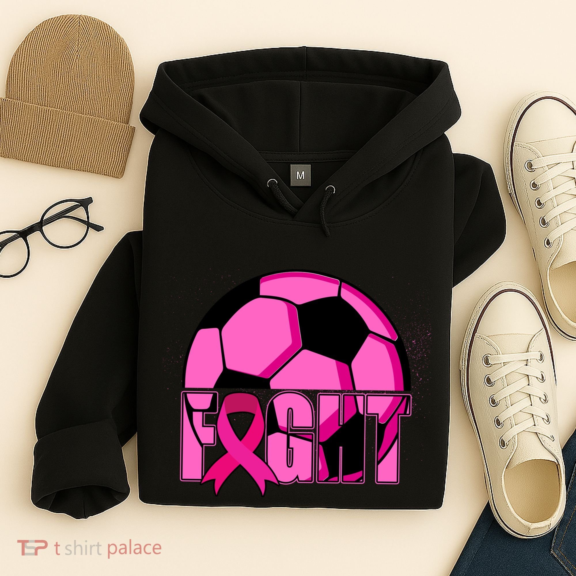 Fight Breast Cancer Soccer Hoodie