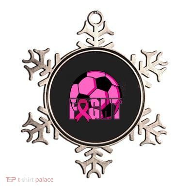 Fight Breast Cancer Soccer Ornament
