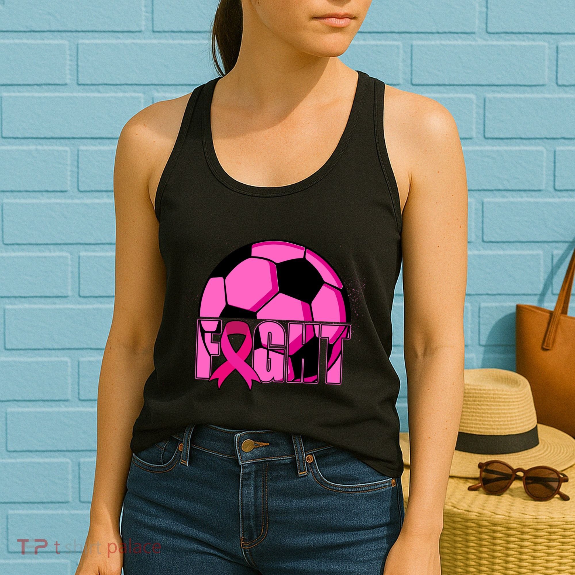 Fight Breast Cancer Soccer Women's Tank Top