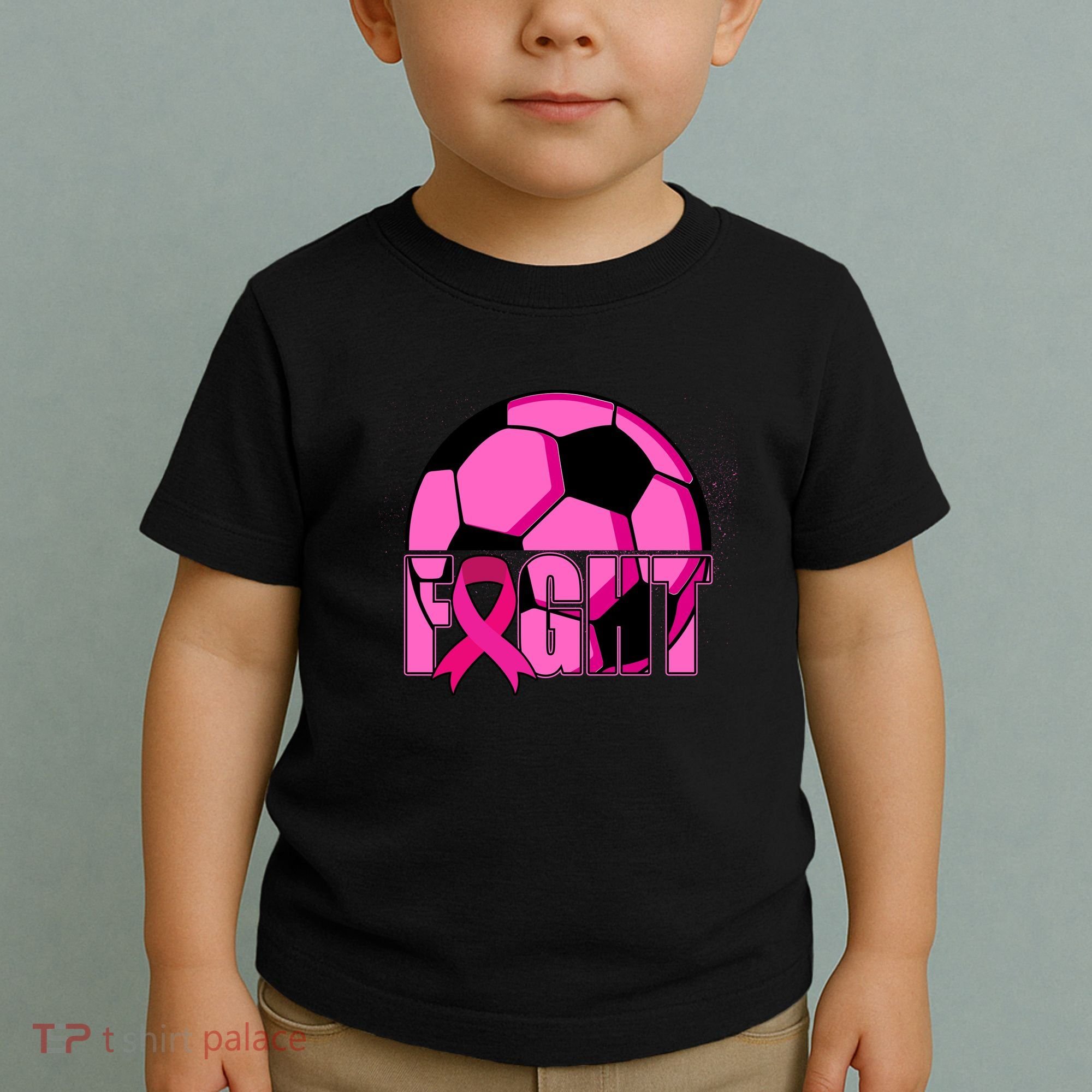 Fight Breast Cancer Soccer Toddler T-Shirt