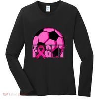 Fight Breast Cancer Soccer Women's Long Sleeve Shirt thumb 0