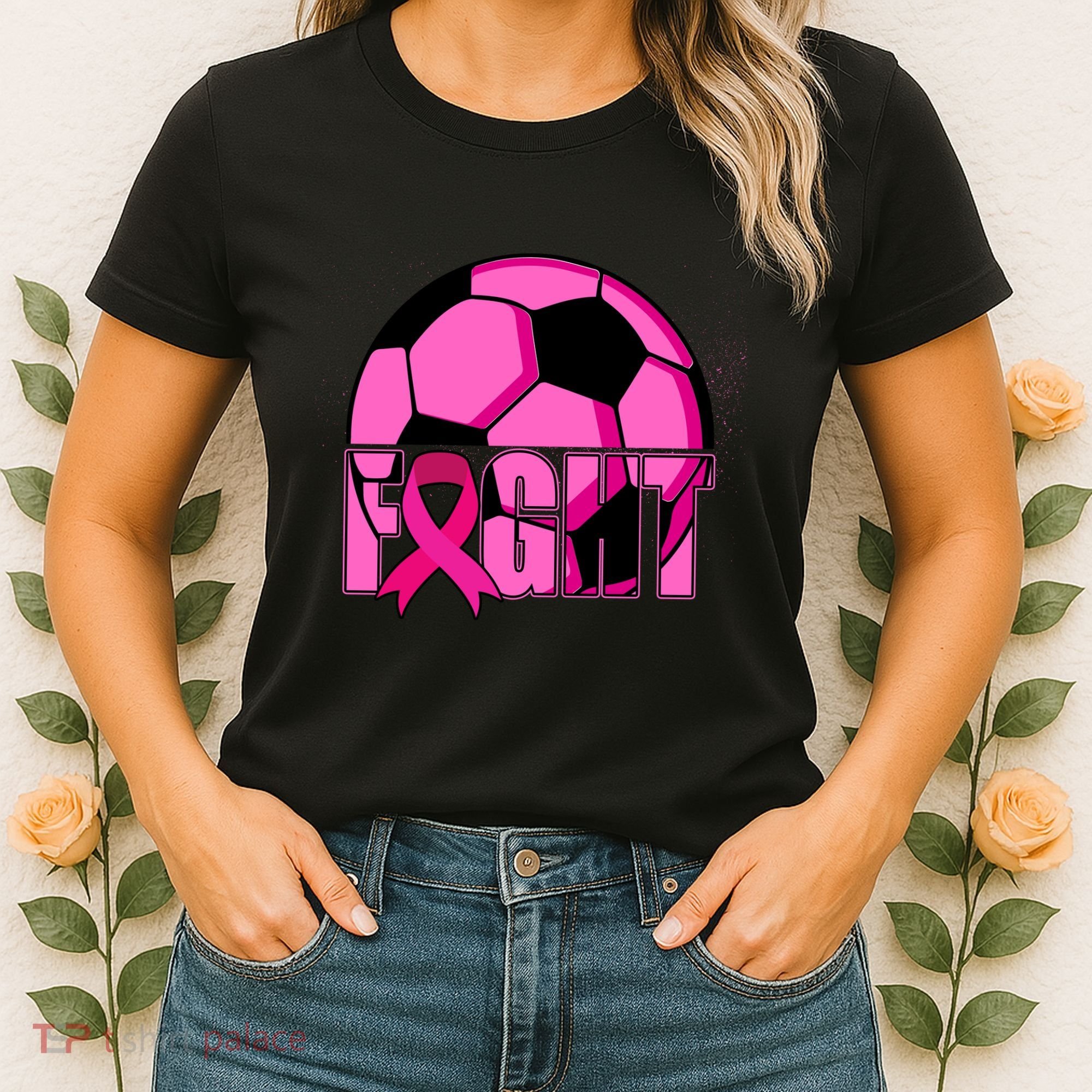Fight Breast Cancer Soccer Women's T-Shirt